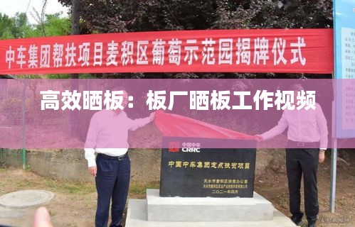 高效晒板：板厂晒板工作视频 