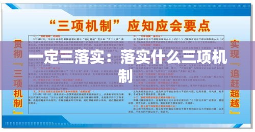 一定三落实：落实什么三项机制 