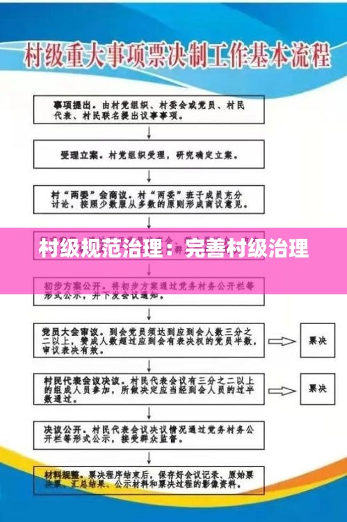村级规范治理：完善村级治理 