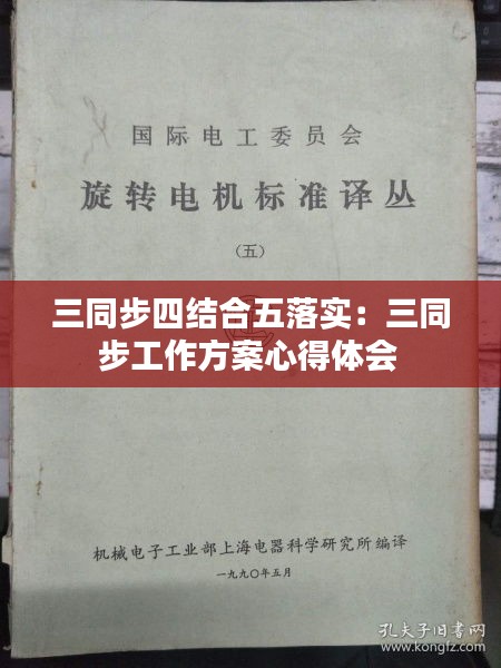 三同步四结合五落实：三同步工作方案心得体会 