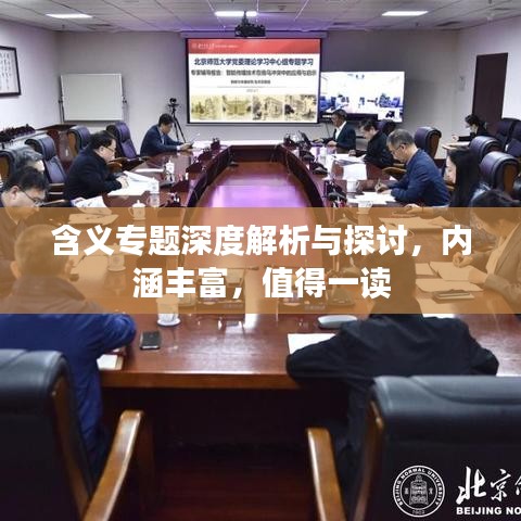 含义专题深度解析与探讨，内涵丰富，值得一读