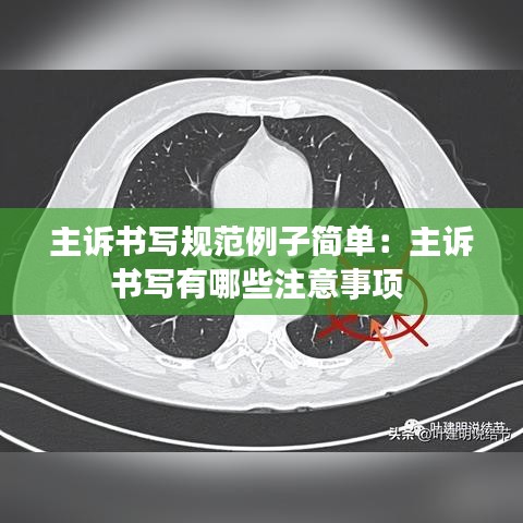 主诉书写规范例子简单：主诉书写有哪些注意事项 