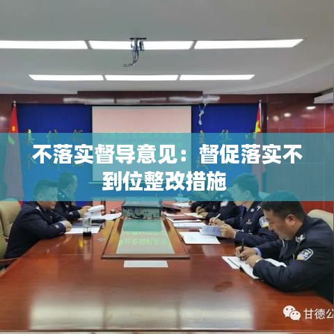 不落实督导意见：督促落实不到位整改措施 