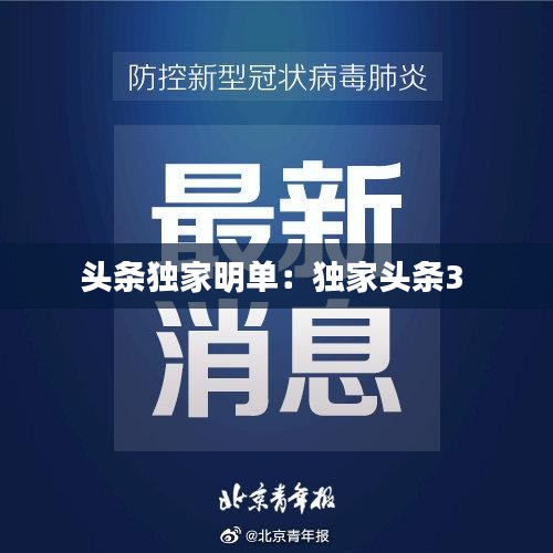头条独家明单：独家头条3 
