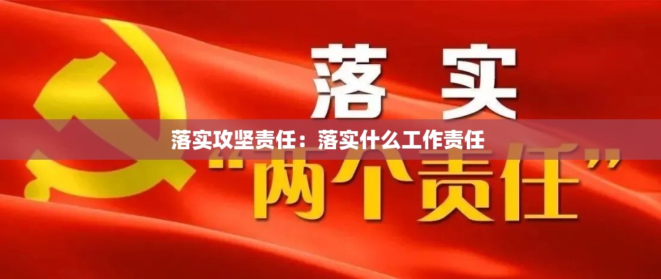 落实攻坚责任：落实什么工作责任 