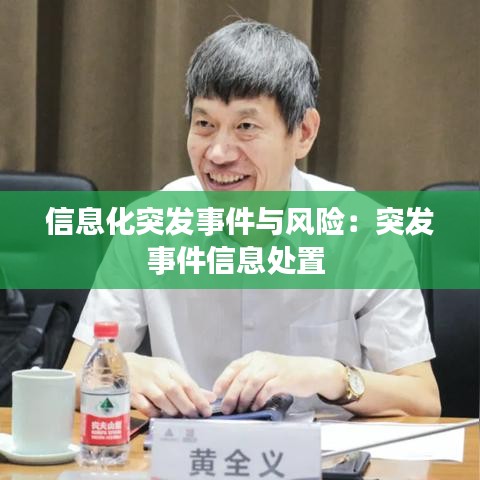 信息化突发事件与风险：突发事件信息处置 