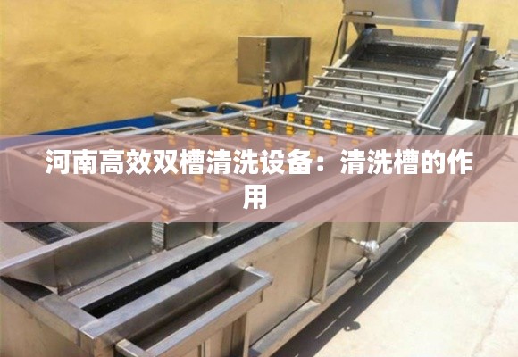 河南高效双槽清洗设备：清洗槽的作用 