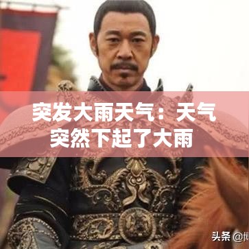 突发大雨天气：天气突然下起了大雨 