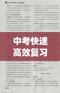 中考快速高效复习：中考复习方法 