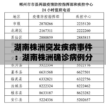 湖南株洲突发疾病事件：湖南株洲确诊病例分布 