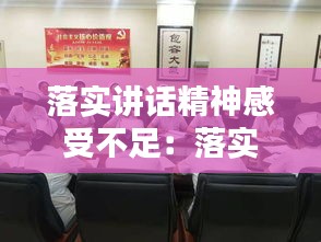 落实讲话精神感受不足：落实讲话精神的报告 