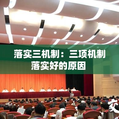 落实三机制：三项机制落实好的原因 