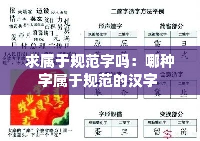 求属于规范字吗：哪种字属于规范的汉字 