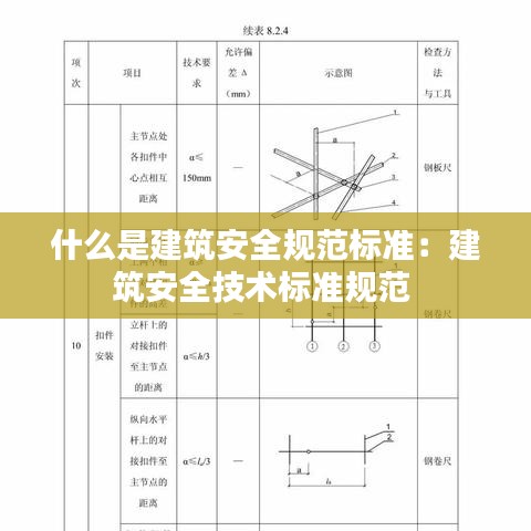 什么是建筑安全规范标准：建筑安全技术标准规范 