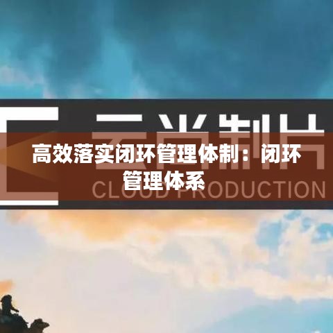 高效落实闭环管理体制：闭环管理体系 