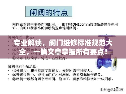 专业解读，阀门维修标准规范大全，一篇文章掌握所有要点！