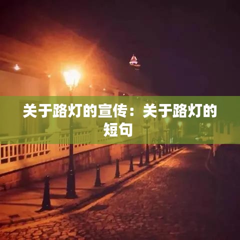 关于路灯的宣传：关于路灯的短句 