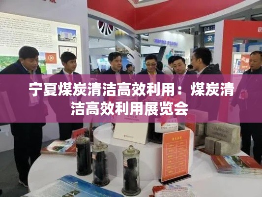 宁夏煤炭清洁高效利用：煤炭清洁高效利用展览会 