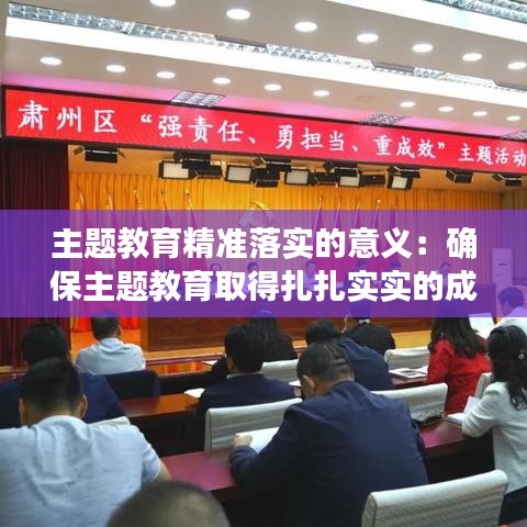 主题教育精准落实的意义：确保主题教育取得扎扎实实的成效 