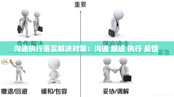 沟通执行落实解决对策：沟通 跟进 执行 反馈 