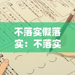 不落实假落实：不落实的八种表现 
