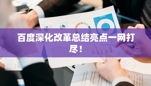 百度深化改革总结亮点一网打尽！