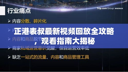 正港表叔最新视频回放全攻略，观看指南大揭秘