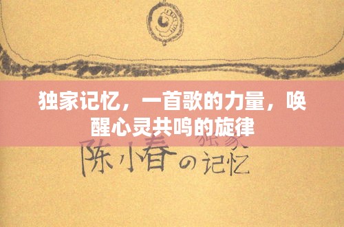 独家记忆，一首歌的力量，唤醒心灵共鸣的旋律