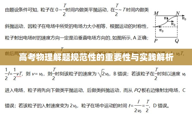 高考物理解题规范性的重要性与实践解析