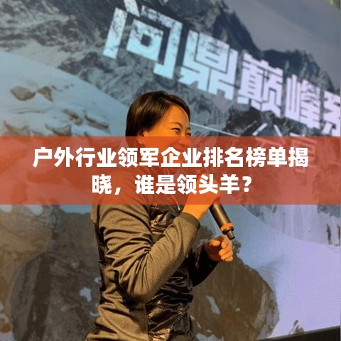 户外行业领军企业排名榜单揭晓，谁是领头羊？