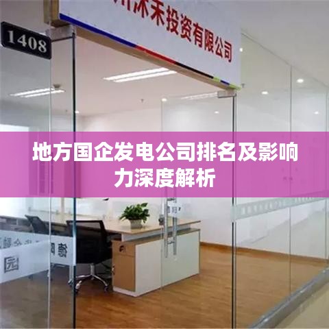 地方国企发电公司排名及影响力深度解析