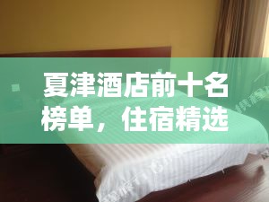 夏津酒店前十名榜单，住宿精选指南