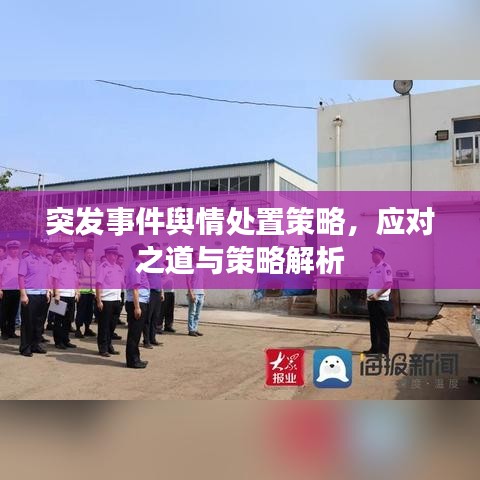 突发事件舆情处置策略，应对之道与策略解析