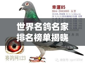 世界名鸽名家排名榜单揭晓，十大顶级鸽舍荣耀上榜！