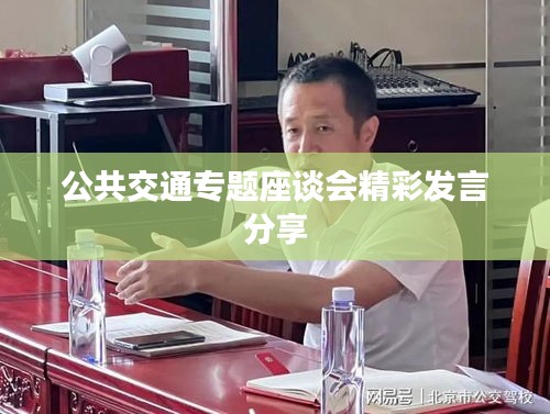 公共交通专题座谈会精彩发言分享