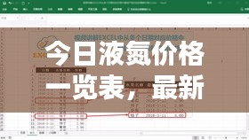 今日液氮价格一览表，最新查询表全解析