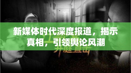 新媒体时代深度报道，揭示真相，引领舆论风潮