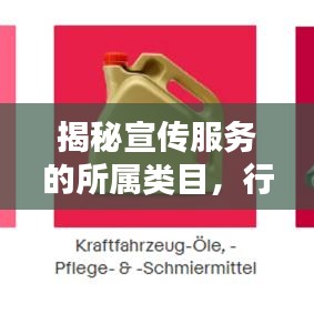 揭秘宣传服务的所属类目，行业分类与特点一网打尽！