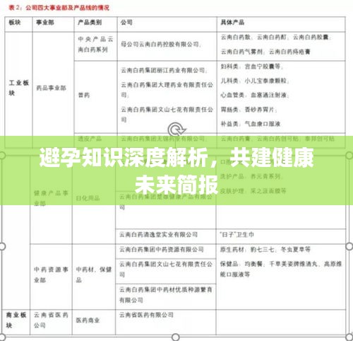 避孕知识深度解析，共建健康未来简报