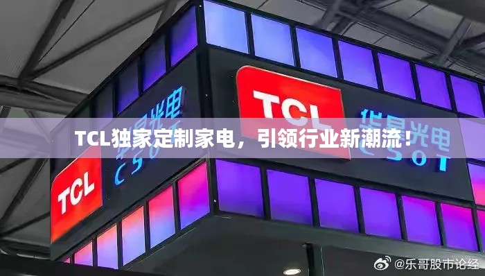TCL独家定制家电，引领行业新潮流！