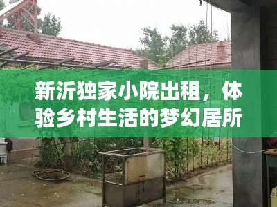 新沂独家小院出租，体验乡村生活的梦幻居所