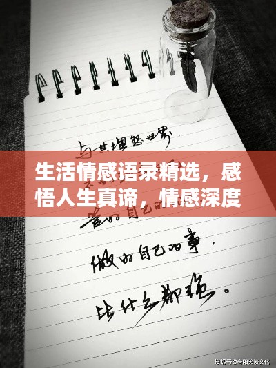 生活情感语录精选，感悟人生真谛，情感深度品味