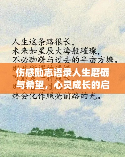 伤感励志语录人生磨砺与希望，心灵成长的启示