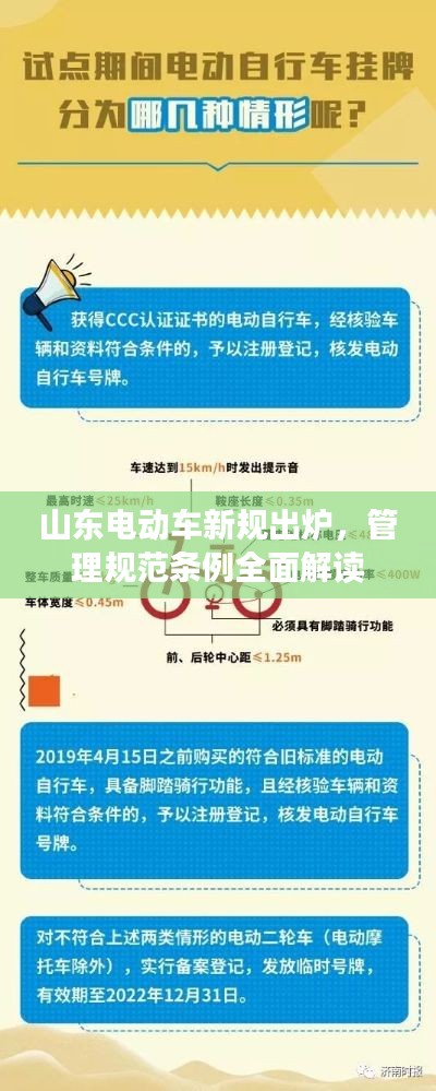 山东电动车新规出炉，管理规范条例全面解读