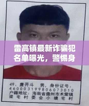 雷高镇最新诈骗犯名单曝光，警惕身边风险，保护自身财产安全
