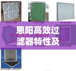 恩阳高效过滤器特性及其广泛应用领域
