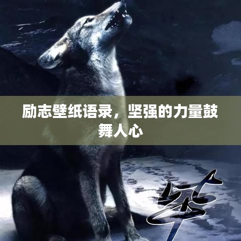 励志壁纸语录，坚强的力量鼓舞人心
