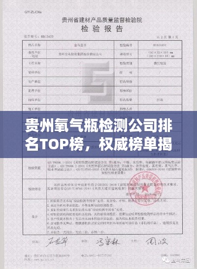 贵州氧气瓶检测公司排名TOP榜，权威榜单揭秘！