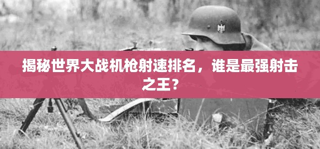 揭秘世界大战机枪射速排名，谁是最强射击之王？