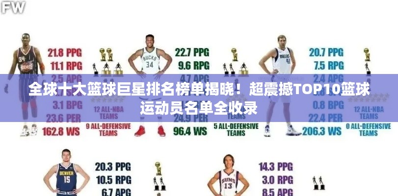 全球十大篮球巨星排名榜单揭晓！超震撼TOP10篮球运动员名单全收录